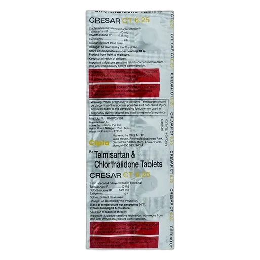cresar ct 40/6.25mg tablet 10's